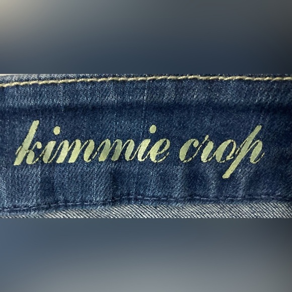 7 For All Mankind Women’s Size 27 Blue Kimmie Crop Jeans - Picture 4 of 10